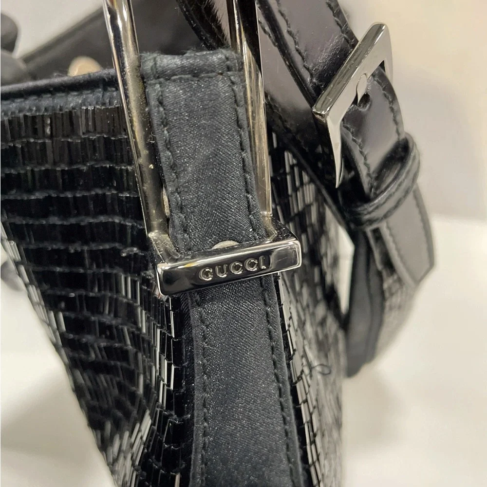 Gucci Black Sequin Shoulder Bag - Picture 4 of 6